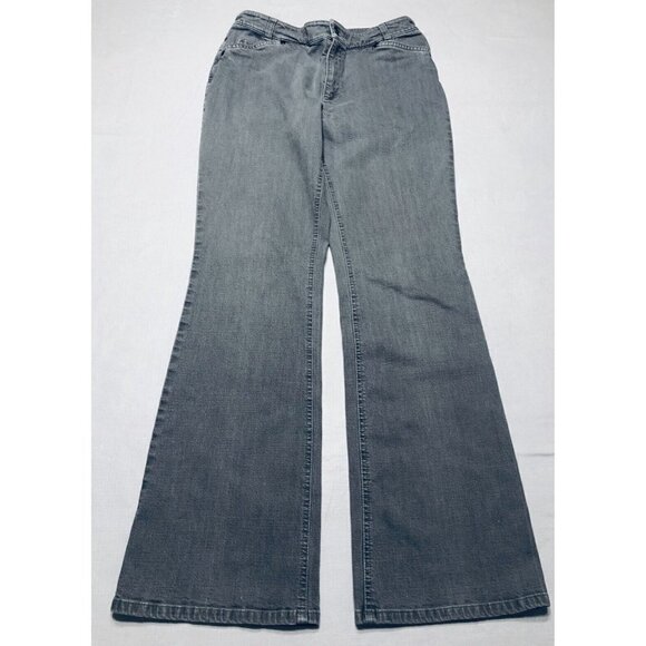 J Jill Womens Size 6 Gray Wash Bootcut Jeans Denim Distressed Stretch - Picture 2 of 8
